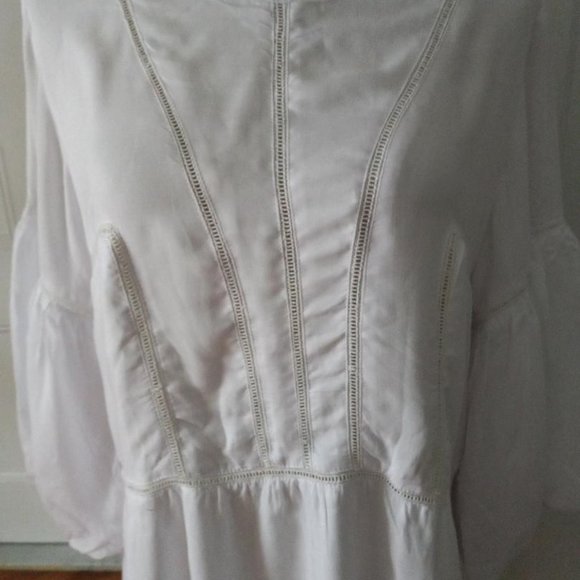 AURA THE LABEL PAMPELONE WHITE PAOLITA DRESS L - Picture 7 of 14